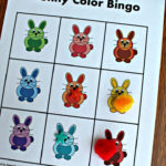 Bunny Color Bingo Printable Bingo Cards In Counters