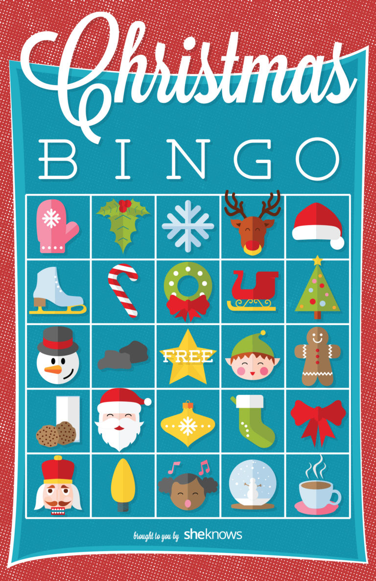 Christmas Bingo Game Printable With Three Twists On The