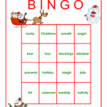 Christmas Words Bingo Game Christmas Words Christmas