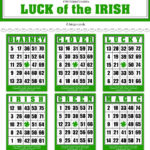 Digital St Patrick s Day Bingo Cards Ephemera By
