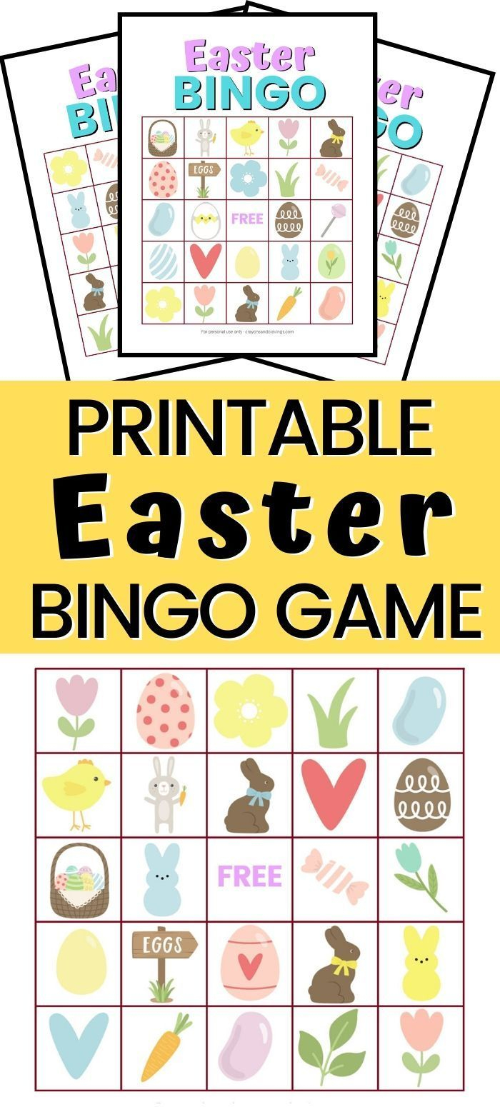 Easter Bingo In 2020 Easter Printables Free Easter 