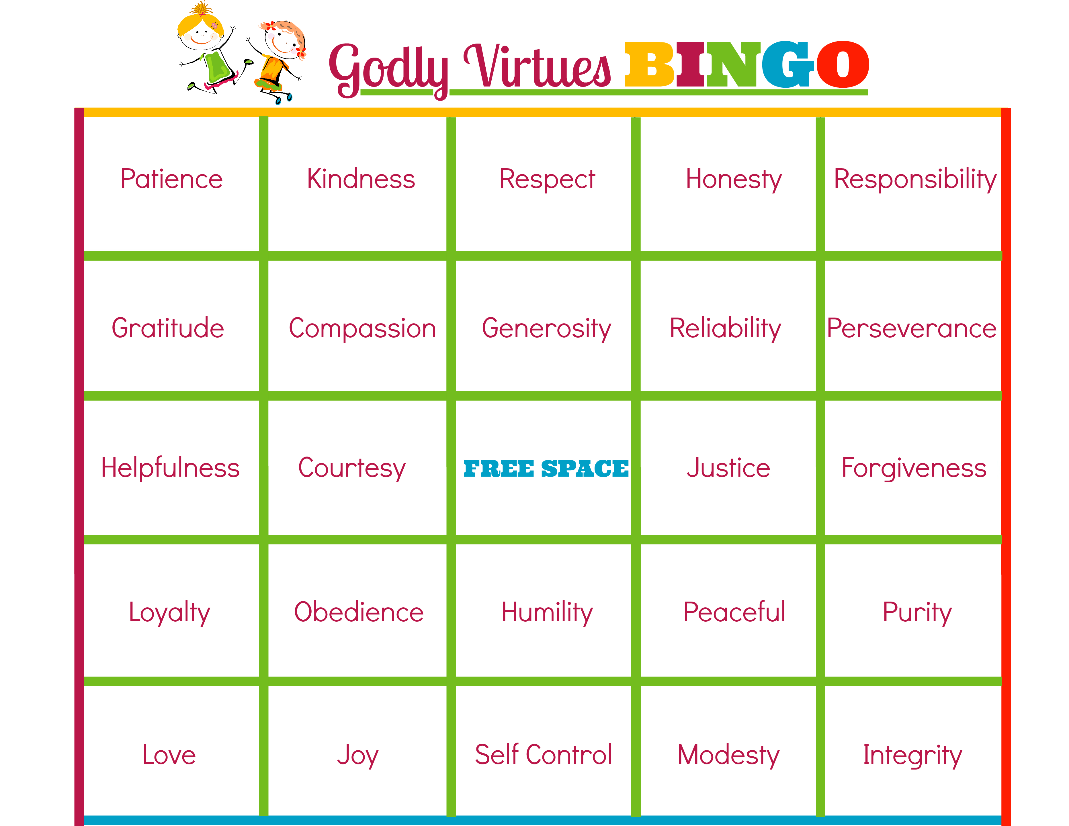 Bible Bingo Printable Printable Bingo Cards