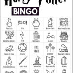Free Printable Harry Potter Bingo Game In 2020 Harry
