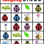 Free Printable Lady Bug Themed BINGO Game Cards With
