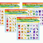 Free Printable Rainbow BINGO Rainbow Bingo Rainbow