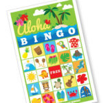 Hawaiian BINGO Game Kid s Printable Bingo Game Bingo