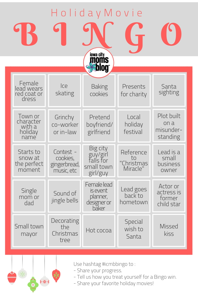 Holiday Movie BINGO Free Hallmark Christmas Movie Bingo 