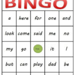 Kindergarten Sight Word Bingo Printable Download