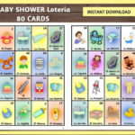 Loteria De Baby Shower Para Imprimir Pdf Donkeytime