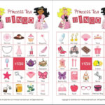 Princess Tea Party Bingo Printable Cards