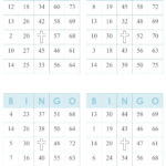 Printable Bingo Cards 4 Per Page PDF Printable Bingo Cards
