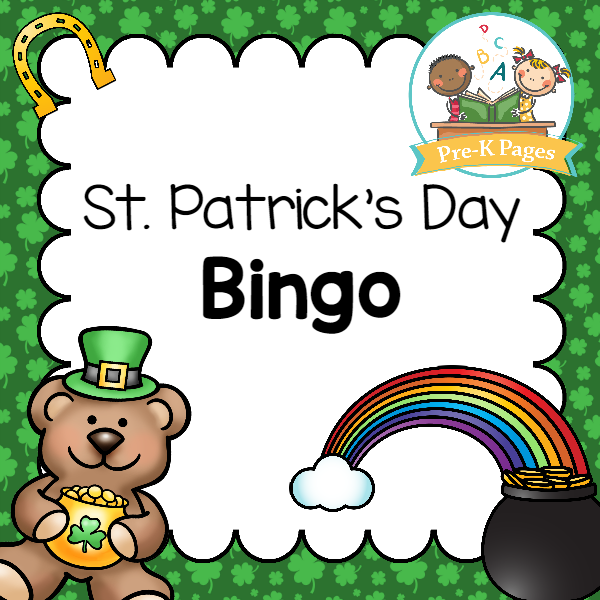 St Patrick s Day Bingo Pre K Pages