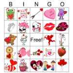 Valentines Day Bingo Card