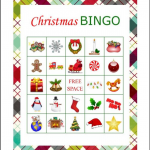 100 Printable Christmas Bingo Cards 1 Per Page Fun
