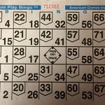 1on Double Action Bingo Paper Cards 500 Sheets Per Pack