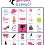 20 Printable Barbie Bingo Cards Fiesta De Cumplea os De