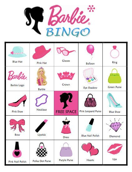 20 Printable Barbie Bingo Cards Fiesta De Cumplea os De