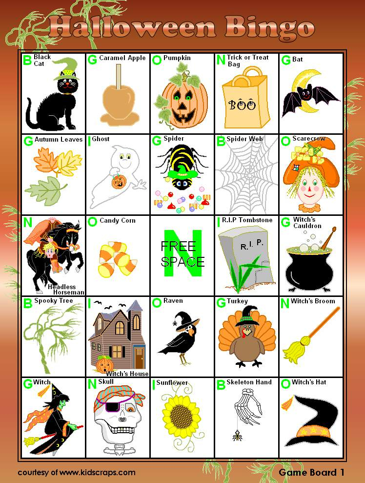 23 Sets Of Free Printable Halloween Bingo Cards