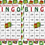 30 Ugly Christmas Sweater Bingo Cards DIY Printable Game For