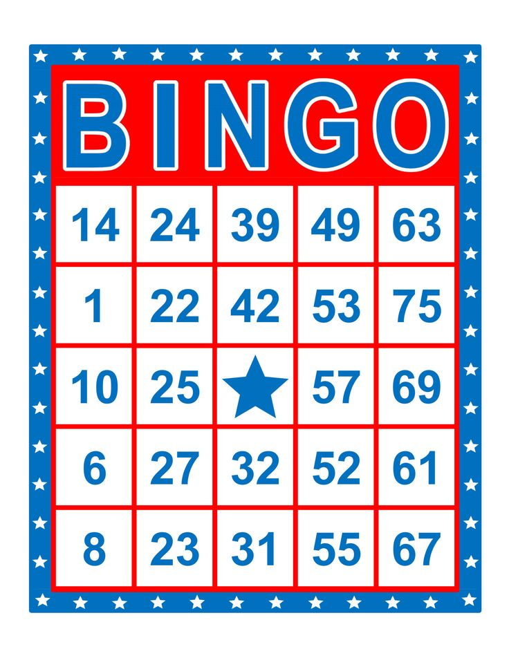 Bingo Cards 1000 Cards 1 Per Page Immediate Pdf