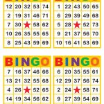 Bingo Cards 1000 Cards 4 Per Page Immediate Pdf