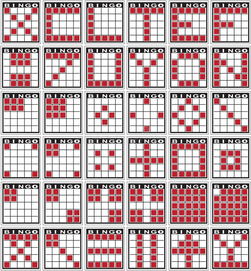 Bingo Patterns Stock Vector Illustration Of Markers 