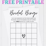 Bridal Shower Bingo Free Printable Bridal Shower Bingo