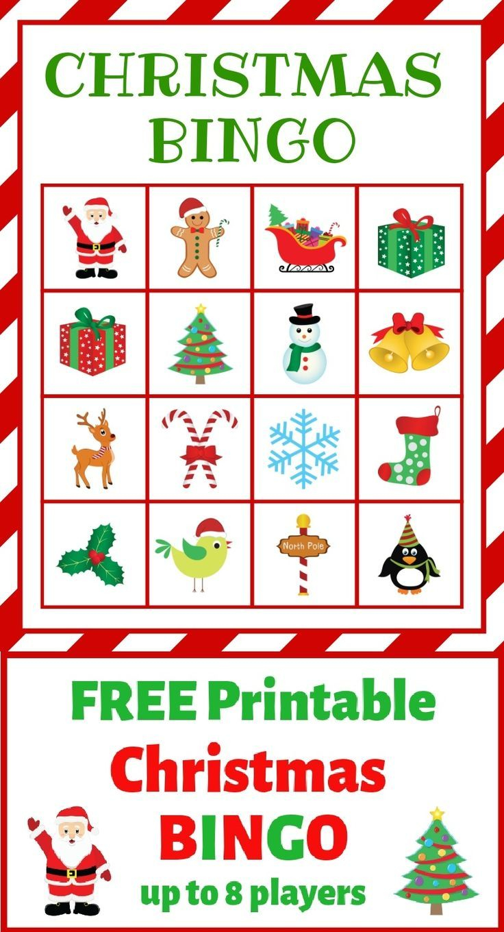 Christmas BINGO Free Printable Just What We Eat 