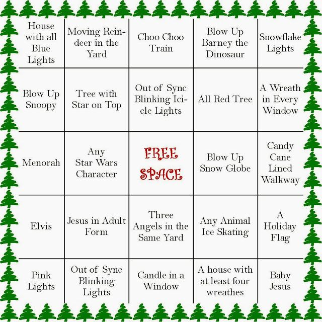 Christmas Light Bingo Christmas Fun Christmas Planning 