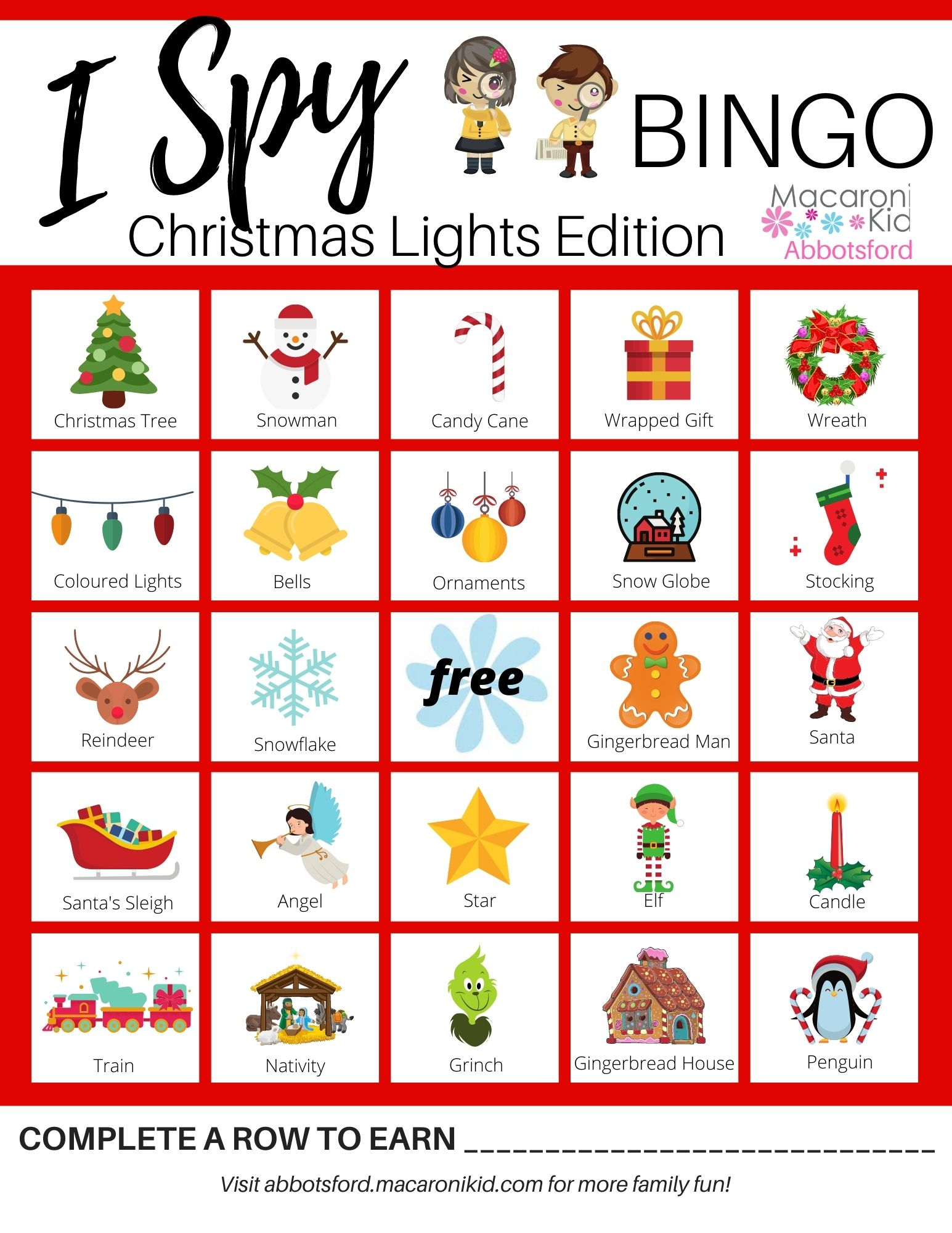 Christmas Lights I Spy Bingo 2nd Edition Macaroni Kid 