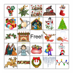 Christmas Picture Bingo Card