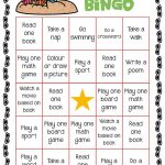 Day 1 Summer Bingo Printable Game KiddyChartsSummer