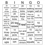 Fitness 1 Bingo Card