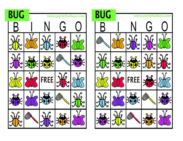 FREE Bug Party Printables Party Fun Box