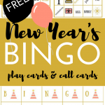FREE New Year s BINGO Printable Game New Year s Party Game