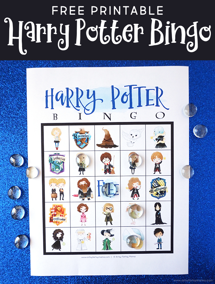 Free Printable Harry Potter Bingo Artsy fartsy Mama