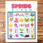 Free Printable Spring Bingo Artsy fartsy Mama