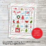 Holiday Bingo Set Free Printable Holiday Bingo