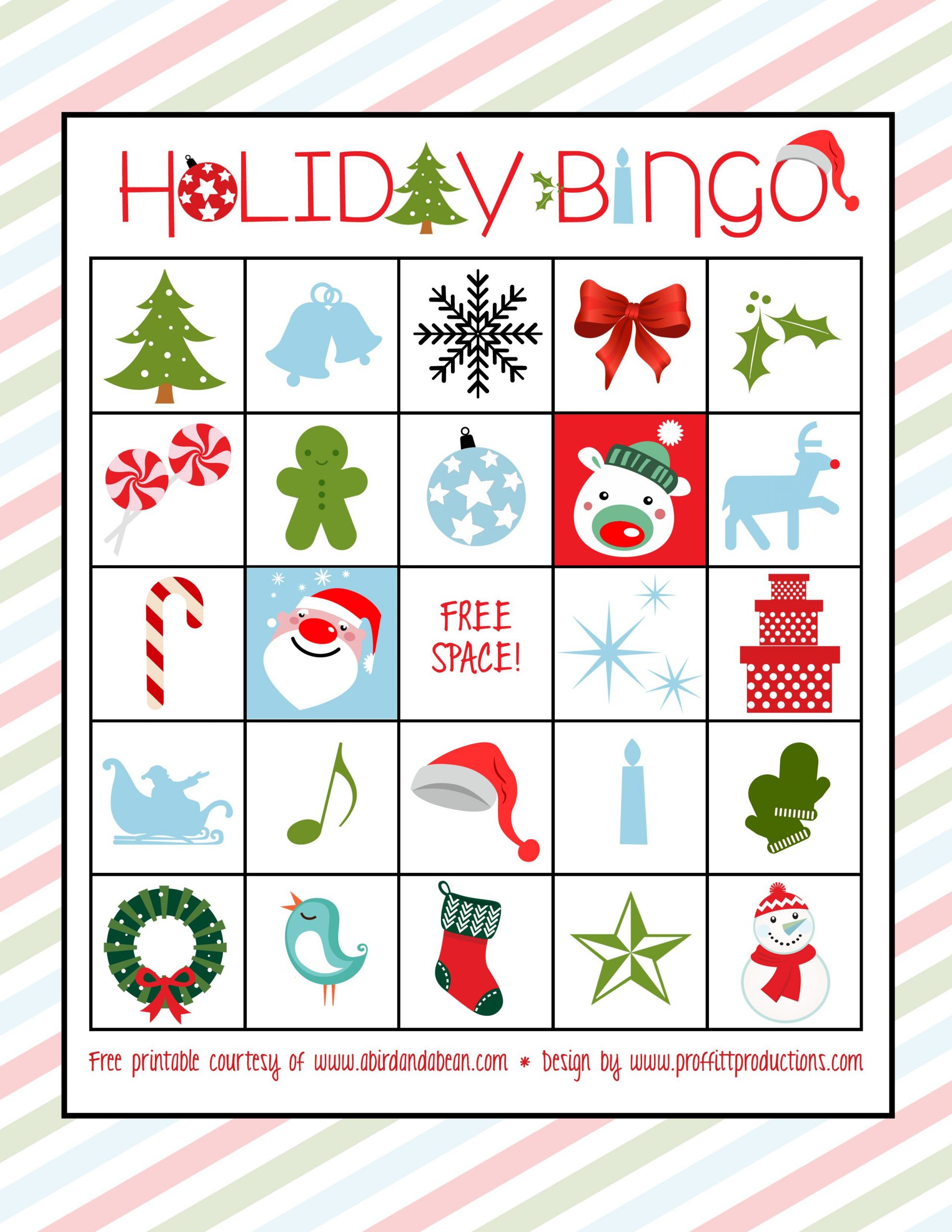 Holiday Bingo Set Free Printable Holiday Bingo Bingo 