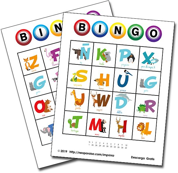 Juego De BINGO De Letras En Espa ol 30 Tarjetas De Bingo 