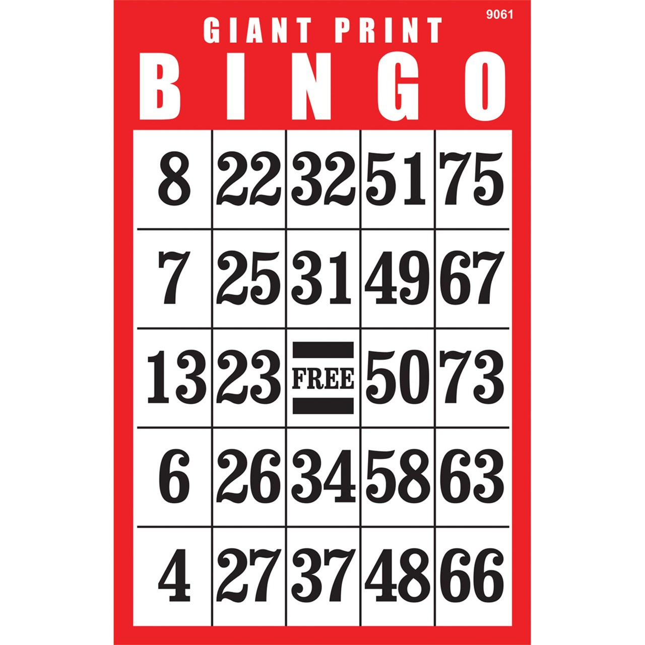 Large Print Bingo Cards For Seniors Printable Printable 