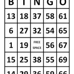 Large Print Bingo Sheets Etsy