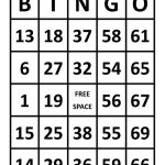 Large Print Bingo Sheets Etsy