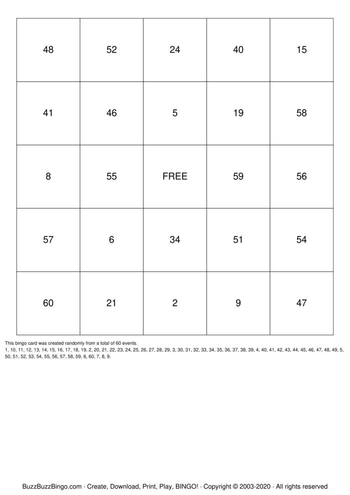 Numbers 1 70 Bingo Cards To Download Print And Customize 