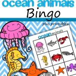 Ocean Animals Bingo Game For Preschool