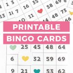 Printable Bingo Cards Game Night Idea Design Eat Repeat