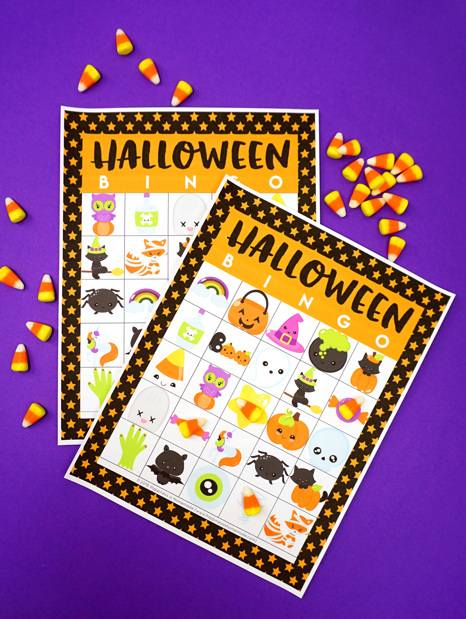 Printable Halloween Bingo Cards Happiness Is Homemade