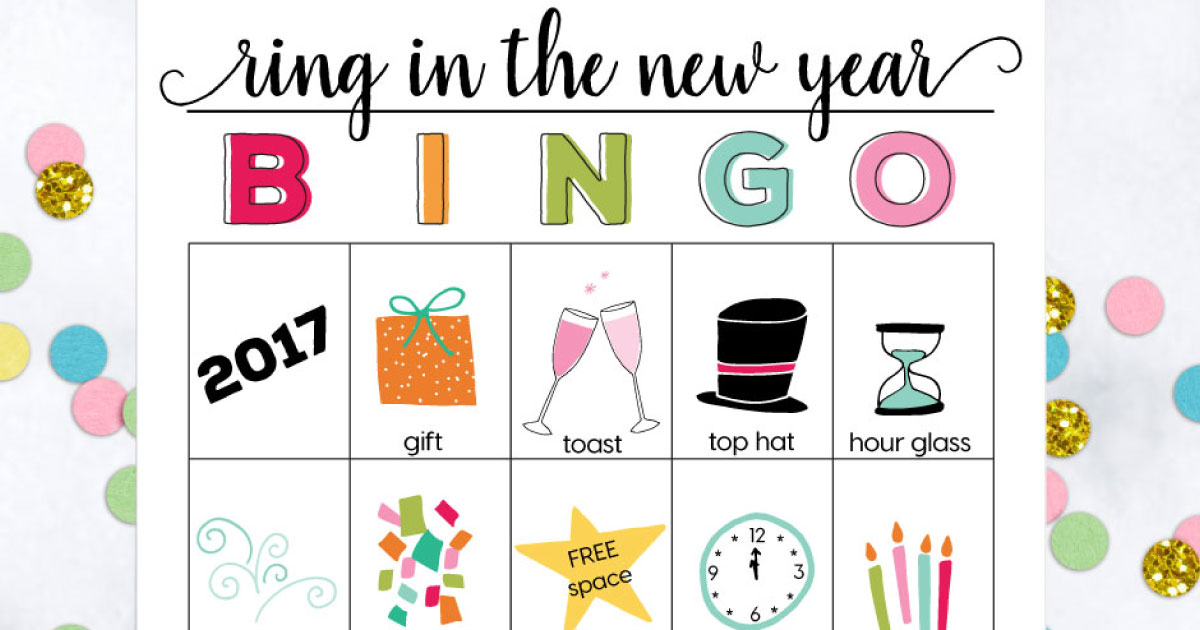 Printable New Year s Eve BINGO Sheets