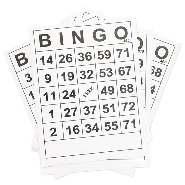 Shop 60 Pack Large Print Jumbo Bingo Calling Cards Easy 