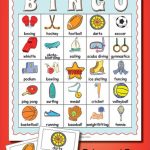 Sports Day BINGO Memory Matching Card Game Activity